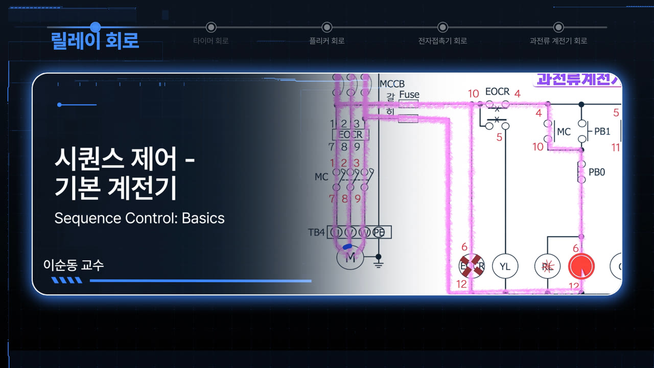 시퀀스 제어 - 기본 계전기의 작동 원리